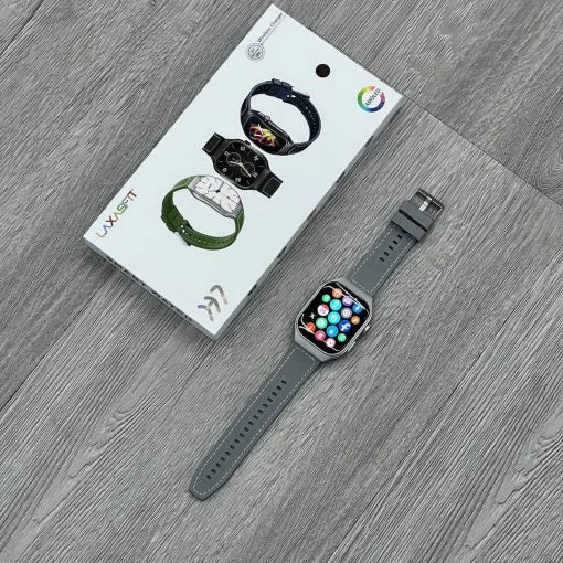 Laxasfit H7 Curved Smartwatch – 2.01” Display, Bluetooth Calling & Health Tracking