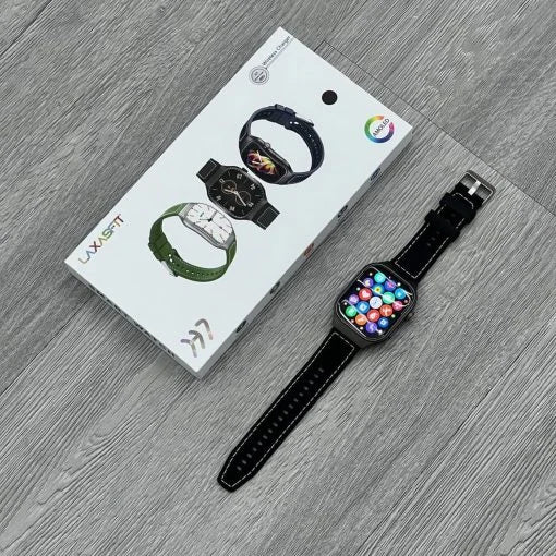 Laxasfit H7 Curved Smartwatch – 2.01” Display, Bluetooth Calling & Health Tracking