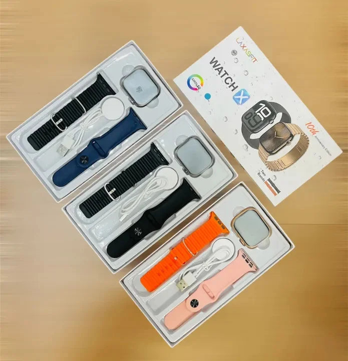 Laxasfit Smart Watch X – Series 10 | 10th Anniversary Edition | 2-Bands