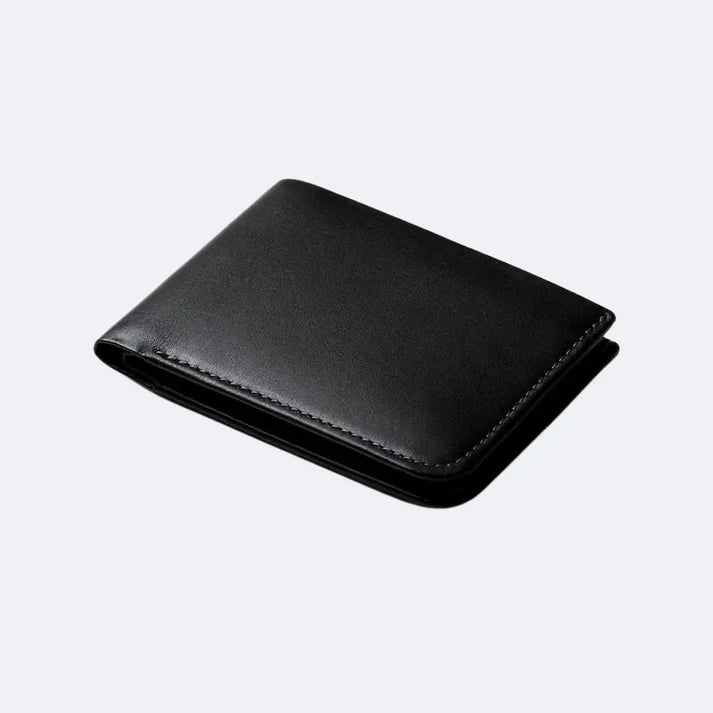 Genuine Leather Bi-Fold Slim Wallet for Men – with 6 Card Slots & Cash Compartments