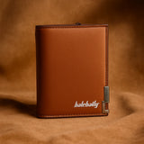 Baellary Men’s Half Long Zipper Wallet – Premium