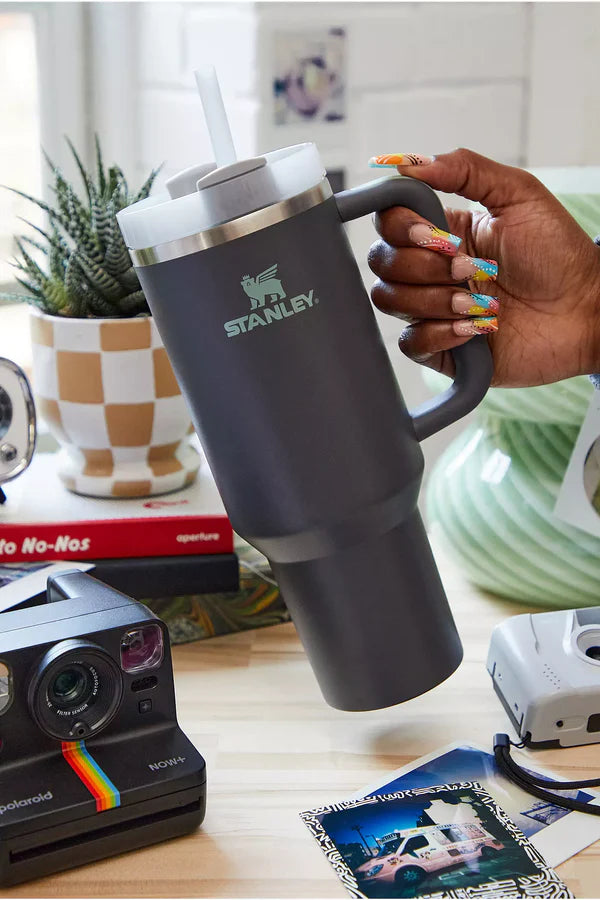 Stanley Quencher H2.0 FlowState™ Tumbler 40 OZ – Charcoal Insulated Stainless Steel Tumbler