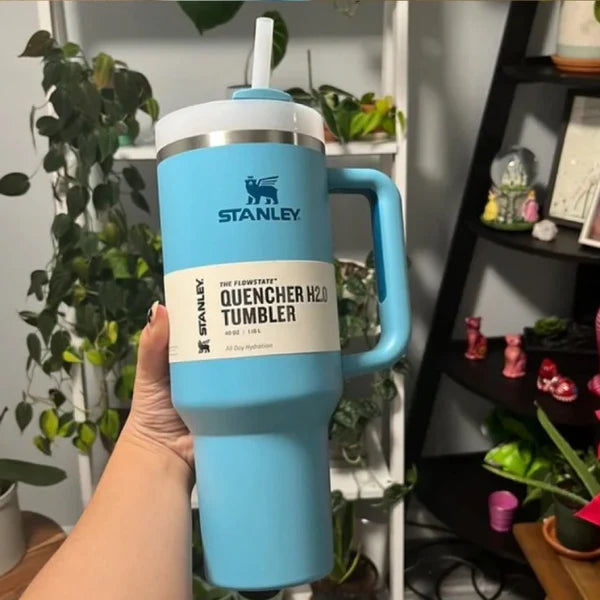Stanley Quencher H2.0 FlowState™ Tumbler 40 OZ – Pool Blue Insulated Stainless Steel Tumbler