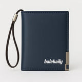 Baellary Men’s Half Long Zipper Wallet – Premium