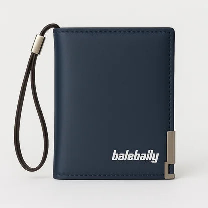 Baellary Men’s Half Long Zipper Wallet – Premium