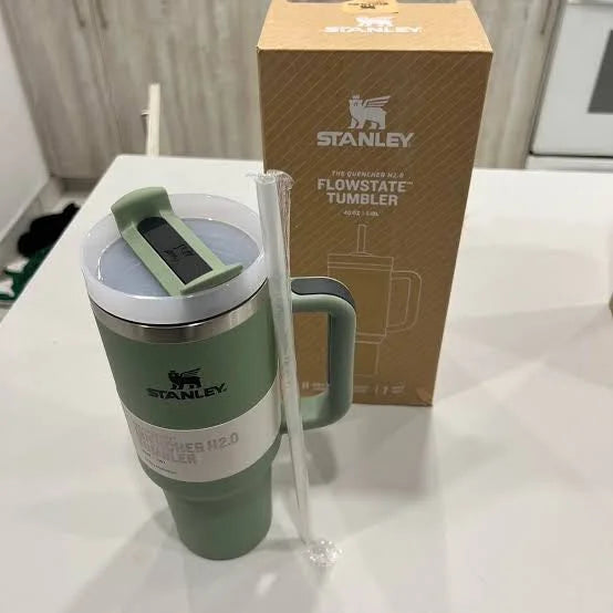 Stanley Quencher H2.0 FlowState™ Tumbler 40 OZ – Shale Insulated Stainless Steel Tumbler