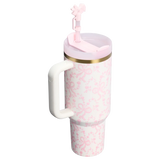 Stanley x LoveShackFancy Holiday Quencher® H2.0 FlowState™ Tumbler | 40 OZ – Coquette Bow Chantilly