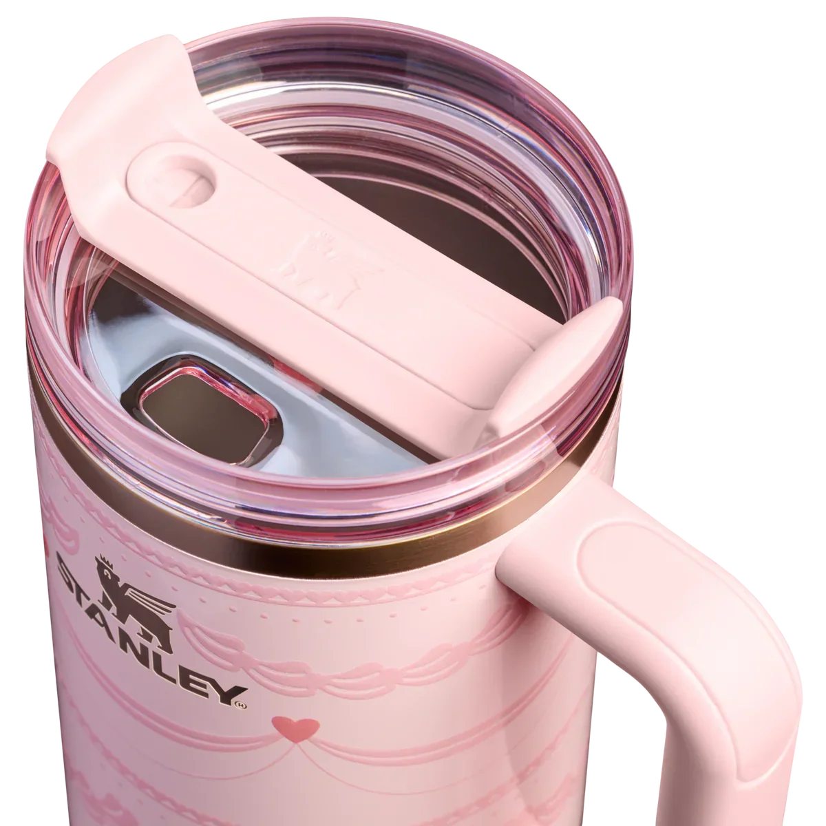 Valentine’s Day Quencher H2.0 FlowState™ Tumbler | 40 OZ – Pink Velvet Cake