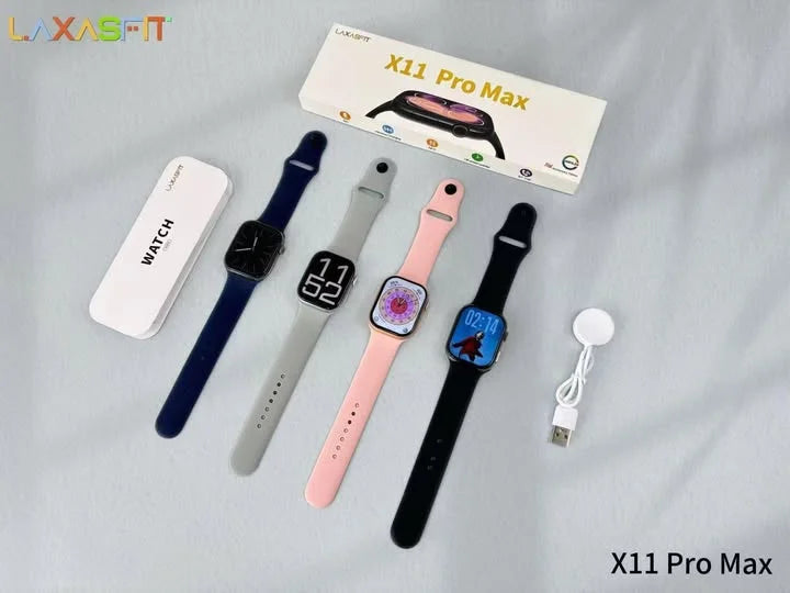 X11 Pro Max Smart Watch (Series 11) – HD Touch Display, Bluetooth Calling, Health & Fitness Tracker