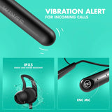 WINGS Phantom 205 Bluetooth Neckband – Touch Controls, 50-Hour Battery & Game Mode (Teal)