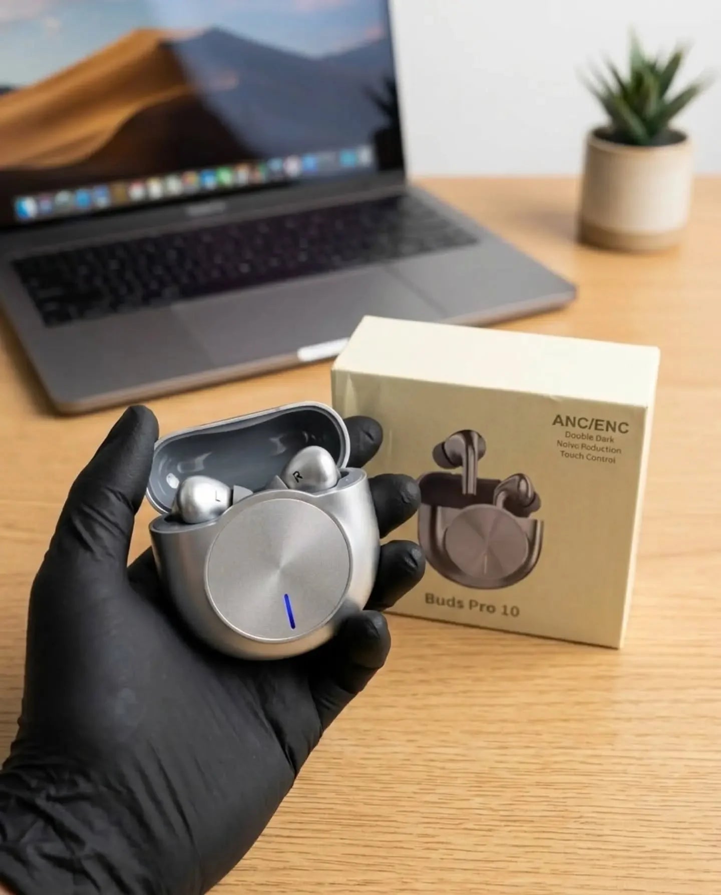 BUDS PRO-10 Bluetooth 5.3 Stereo Earbuds with USB-C Charging & Built-in Mic