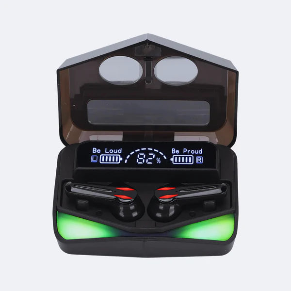 M28 Gaming Earbuds with LED Display – Bluetooth 5.1, Low Latency, 2000mAh Case, Noise Cancelling & Dual Mode