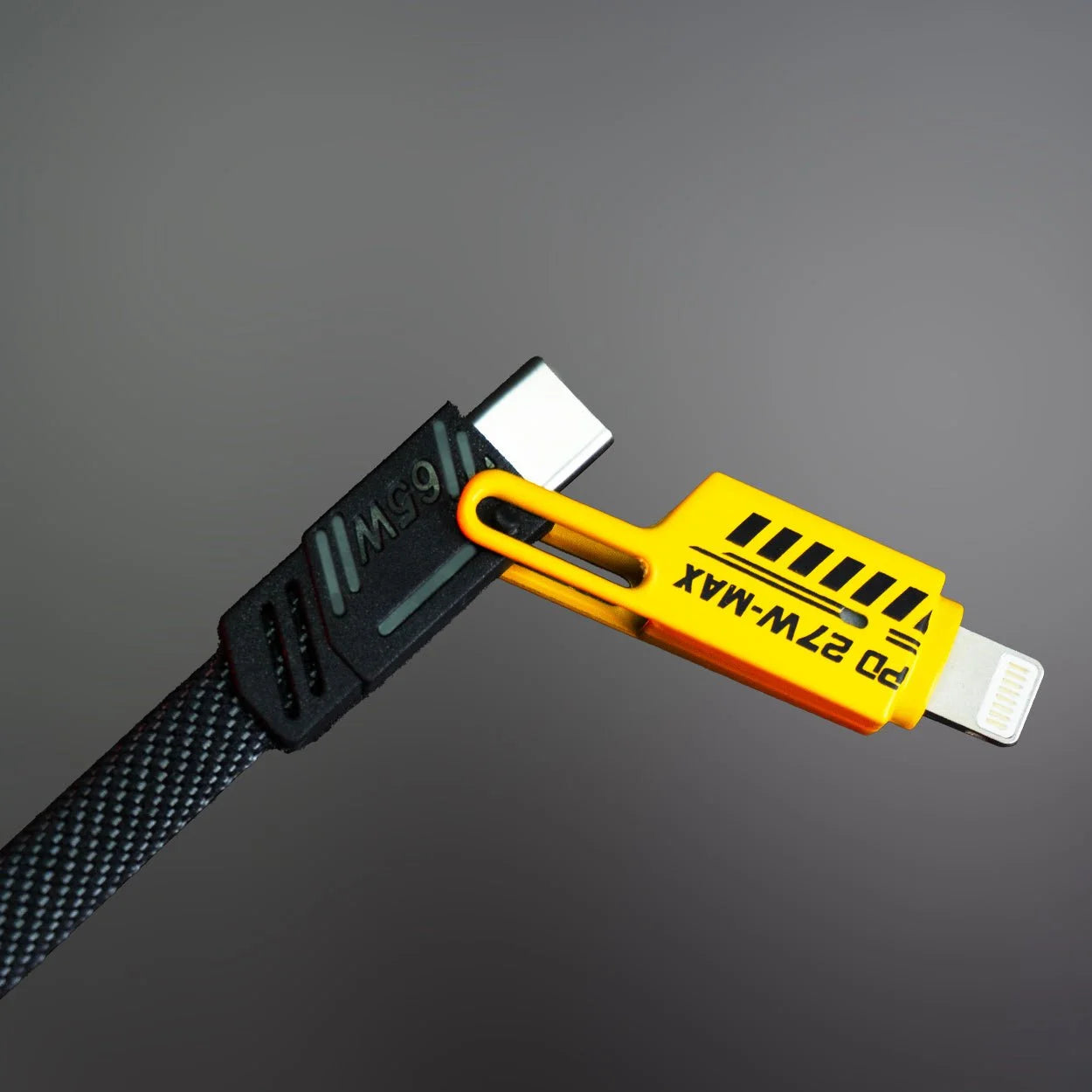 4-in-1 Fast Charging Cable 65W – Multi USB Type-C & Lightning Cable | Universal Charger for iPhone, Android & Laptops