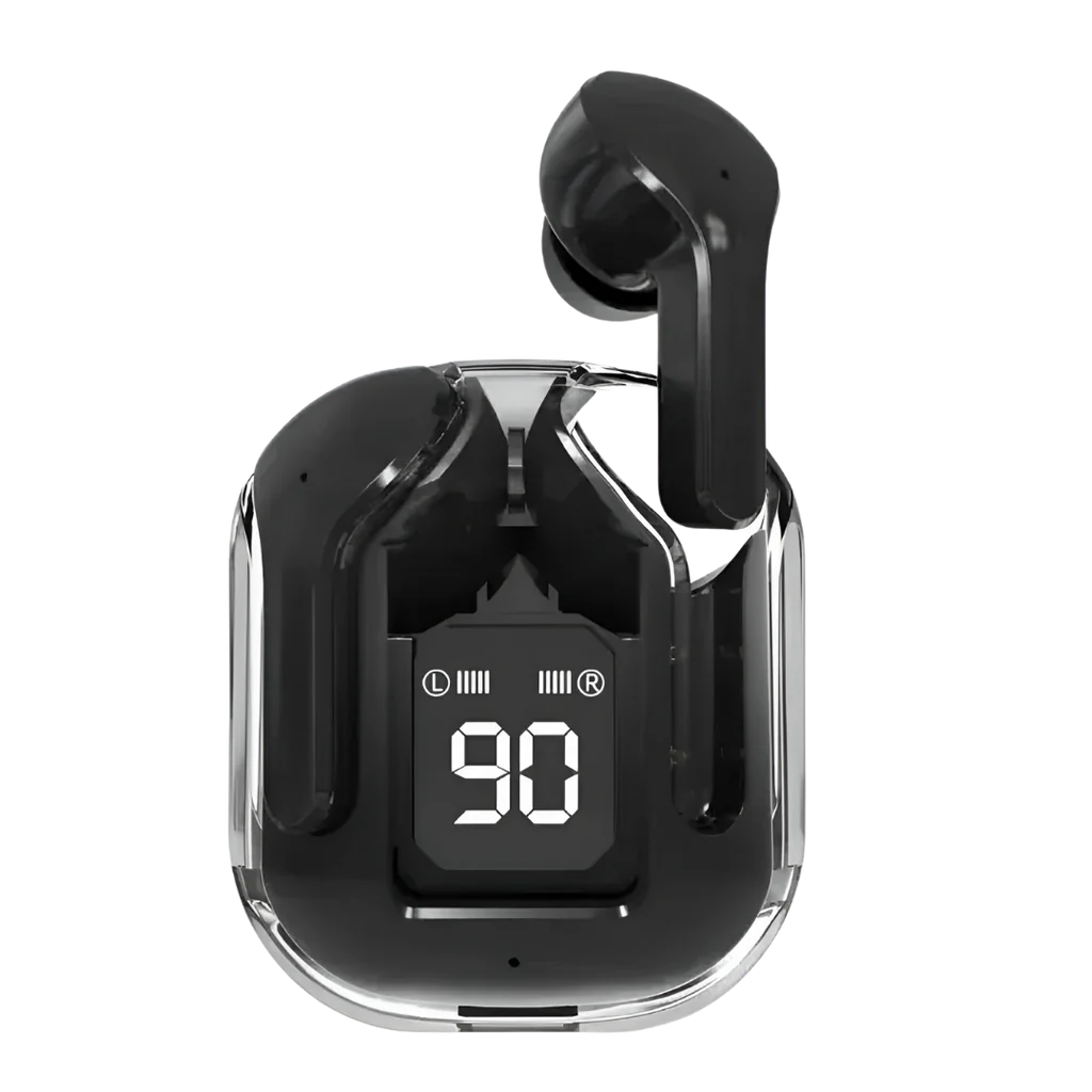 Air 31 Transparent Wireless Earbuds with Pouch and Lanyard