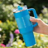 Stanley 40 OZ Azure Fade Flip Straw Tumbler – Insulated Stainless Steel Tumbler