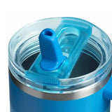 Stanley 40 OZ Azure Fade Flip Straw Tumbler – Insulated Stainless Steel Tumbler
