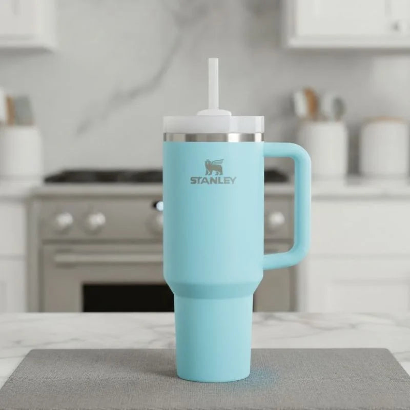 Stanley 40 OZ H2.0 FlowState™ Blue Tumbler – Insulated Stainless Steel Tumbler