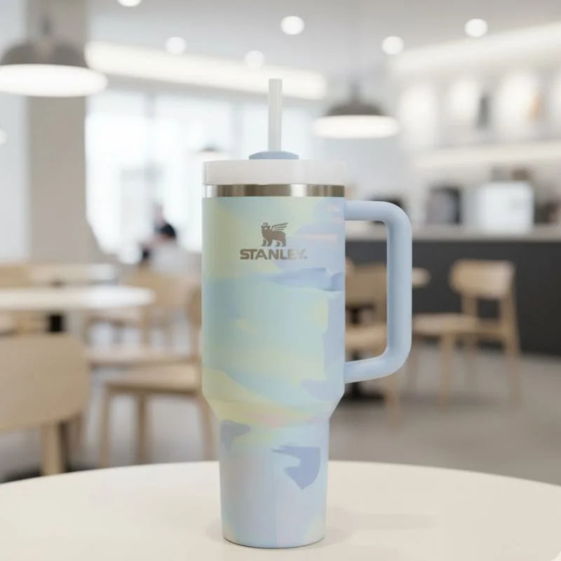 Stanley Clean Slate 40 OZ H2.0 FlowState™ Cool Serene Tumbler – Insulated Stainless Steel Tumbler