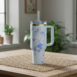 Stanley 40 OZ LoveShackFancy Quencher H2.0 FlowState™ Tumbler – Everblooming Rosettes Edition
