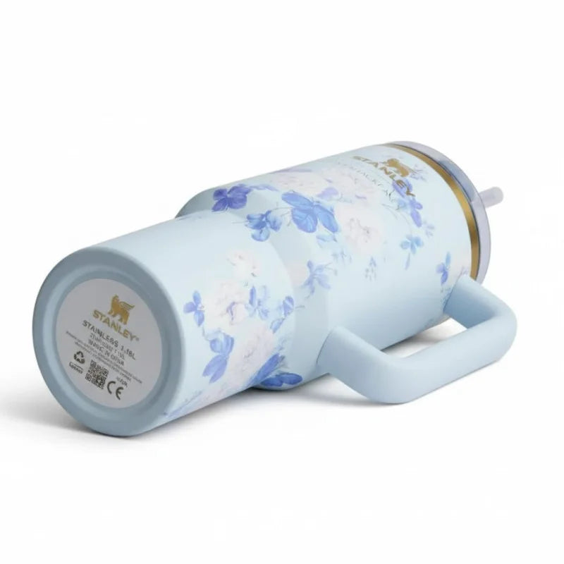 Stanley 40 OZ LoveShackFancy Quencher H2.0 FlowState™ Tumbler – Everblooming Rosettes Edition