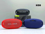 Koleer H30 Bluetooth Wireless Speaker – Portable Hi-Fi Bass Speaker with FM Radio, USB/TF Card, TWS Pairing & Rechargeable