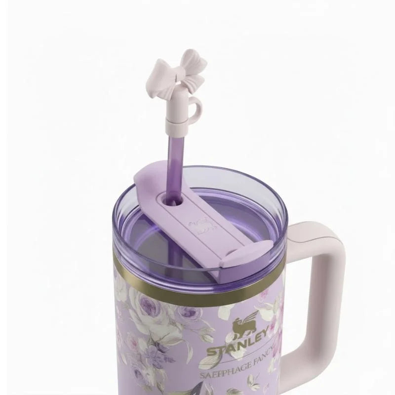 Stanley 40 OZ LoveShackFancy Quencher H2.0 FlowState™ Tumbler – Happy Thoughts Edition