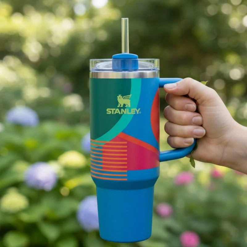 Stanley 40 OZ Hyper Quencher Blue Tumbler – Insulated Stainless Steel Tumbler