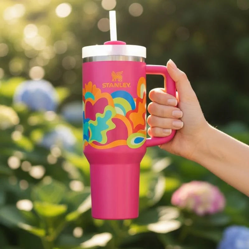 Stanley 40 OZ Hyper Quencher Pink Tumbler – Insulated Stainless Steel Tumbler