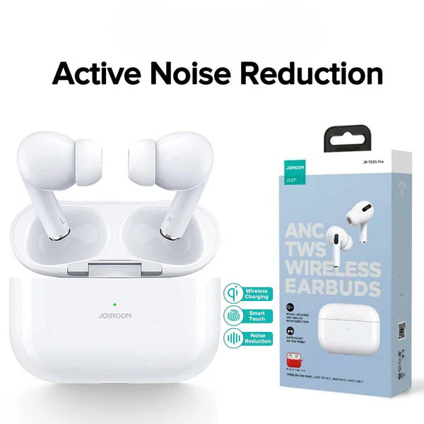 Joyroom AirPods Pro 2 JR-T03S with Pouch – Wireless Earbuds with ANC, Bass Boost, Touch Control & Wireless Charging Case