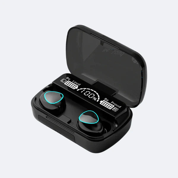 M10 TWS Wireless Earbuds with Touch Control, Bluetooth 5.1, Long Battery Life, HD Display Case, Waterproof IPX7