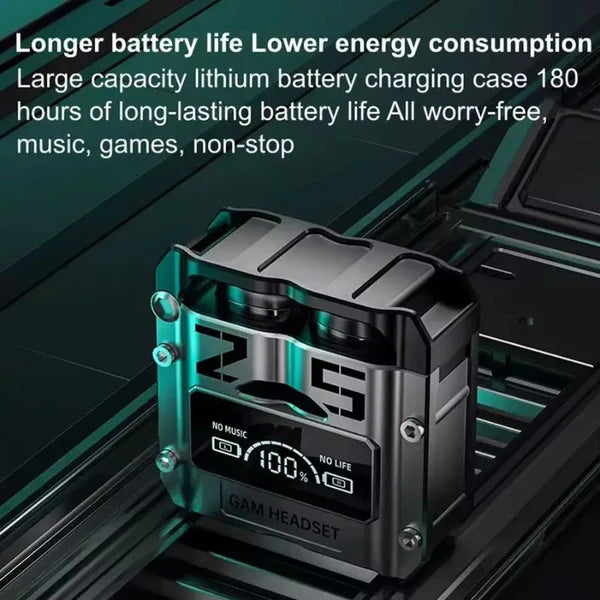 M25 TWS Wireless Bluetooth Earbuds – 160H Playtime, Bluetooth 5.3, Deep Bass, Noise Reduction & Water-Resistant Design