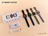 Laxasfit H7 Curved Smartwatch – 2.01” Display, Bluetooth Calling & Health Tracking