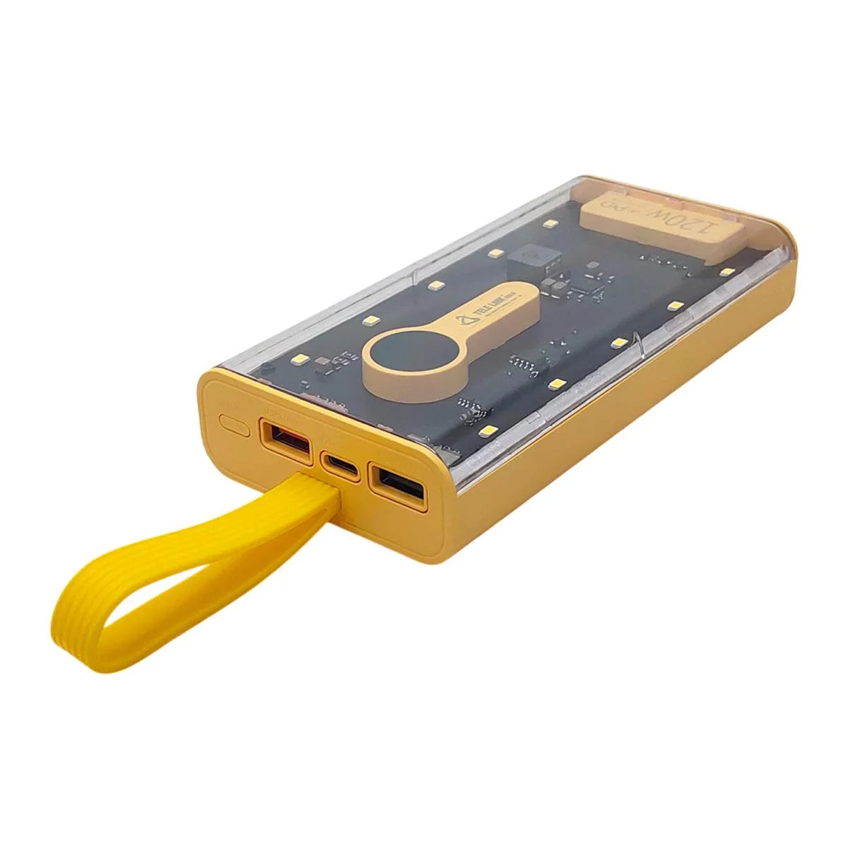 TELE LINK 10000mAh Power Bank – Multi-Port Fast Charging Portable Charger with LED Light | Compact Travel Power Bank