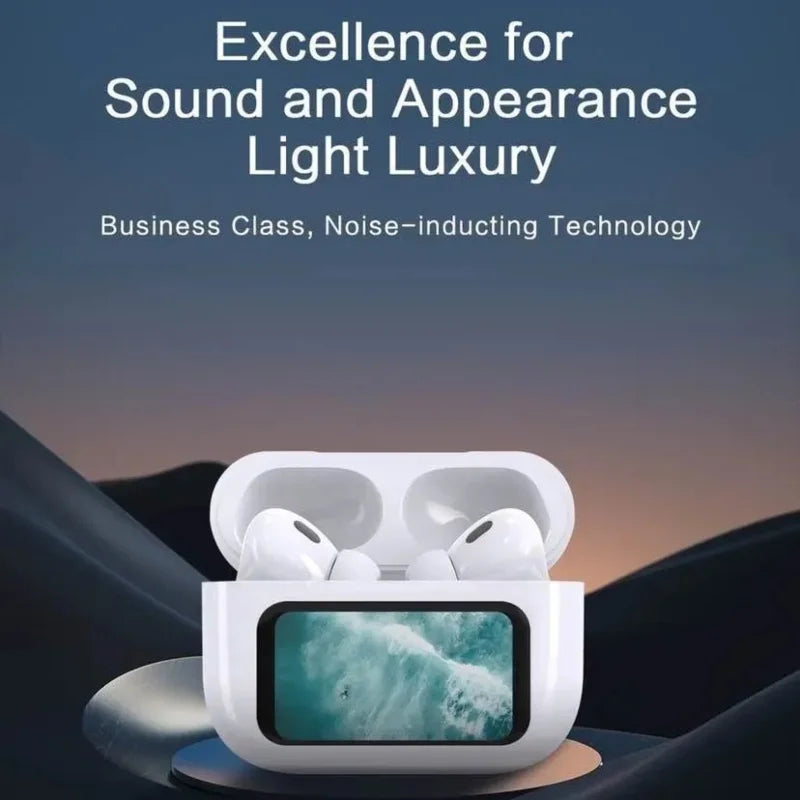 A9 Pro Wireless Earbuds with ANC/ENC, LCD Display – Bluetooth 5.3 with Mic