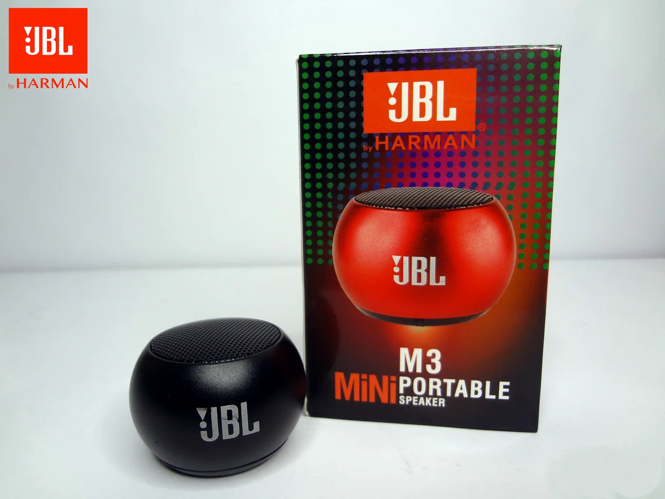 JBL Harman Mini Portable Bluetooth Speaker M3-T – Powerful Sound, Deep Bass, Hands-Free Calling